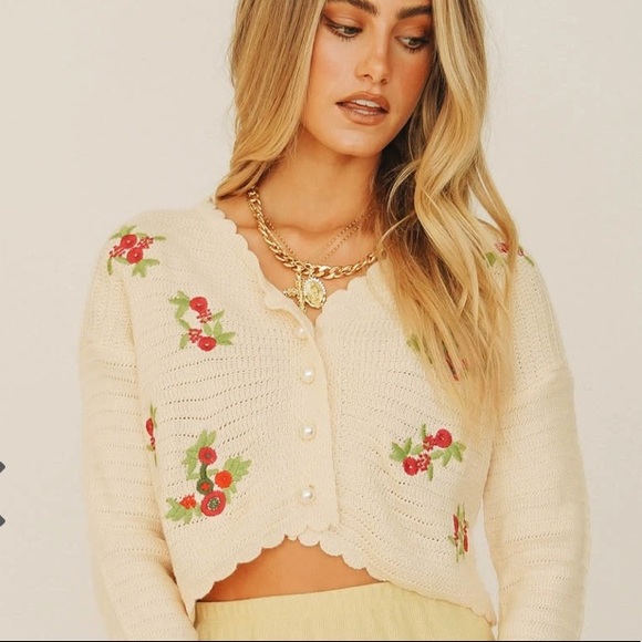 VERGE GIRL - Paris 1994 Button Front Knit Top - Picture 5 of 10